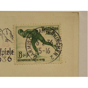 Vi. Olympialaiset talvipelit propaganda postikortti Garmischista. Espenlaub militaria